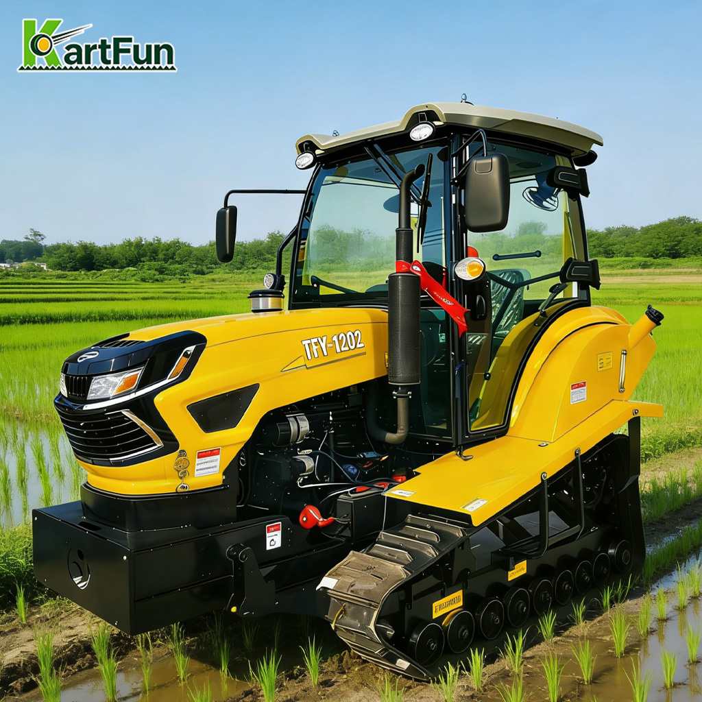Tractor Backhoe - Tracteur à chenilles robuste pour travaux