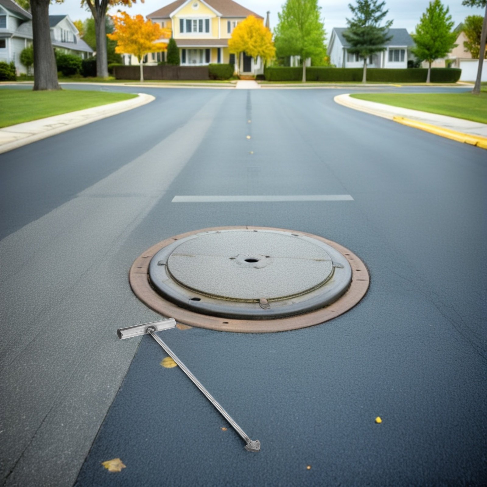 Manhole Cover Lifting - Crochet en acier inoxydable en forme