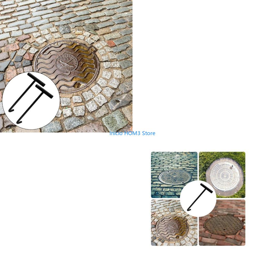 Manhole Cover Lifting - Crochet trou d'homme en acier qualité