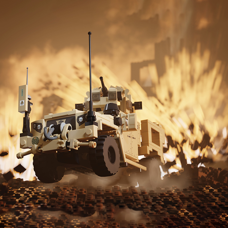 Heavy Equipment Lego - Modèle de camion tactique lourd M1278,