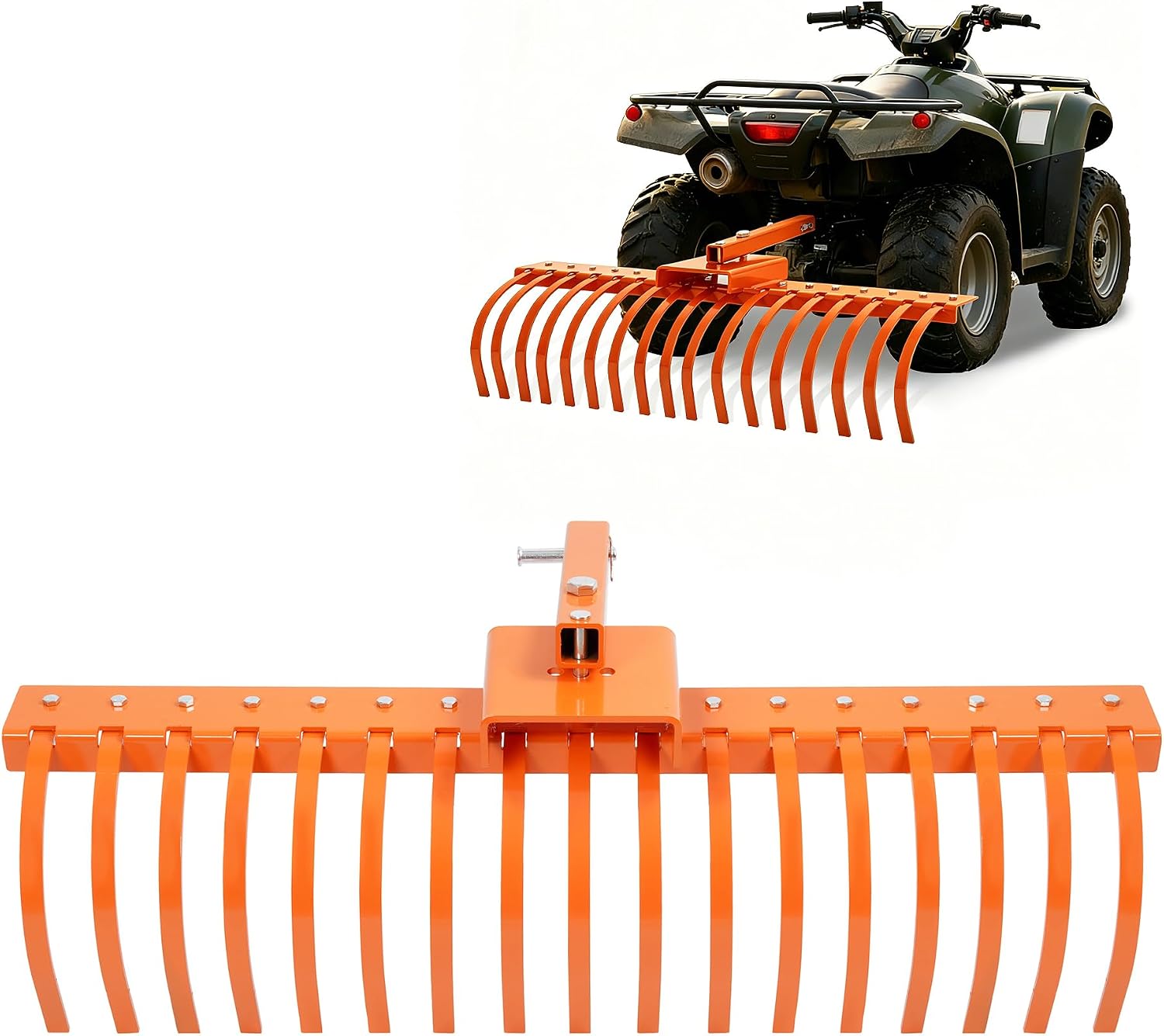 Heavy Equipment Landscaping - Râteau paysager à remorquer, outil de
