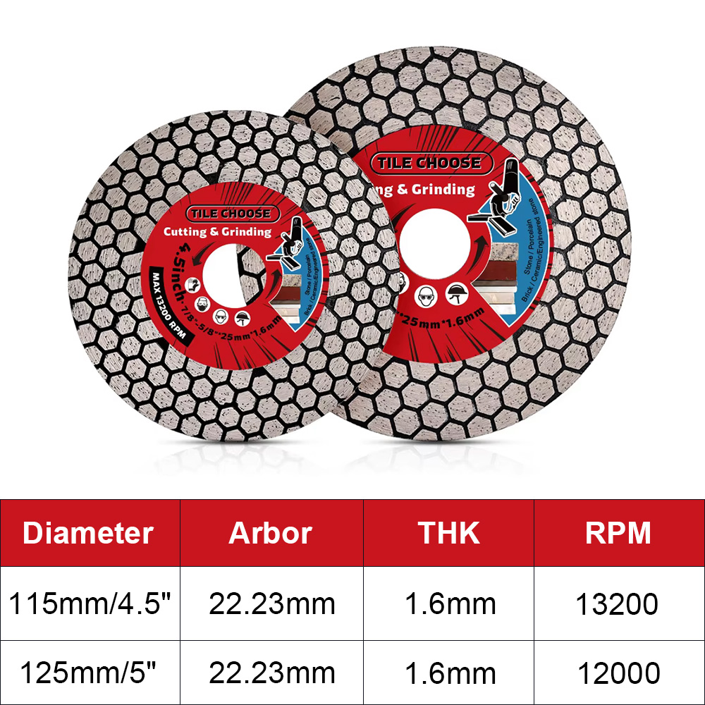Lame de diamant D115mm/125mm,  - Brick Cutting Saw avis et prix
