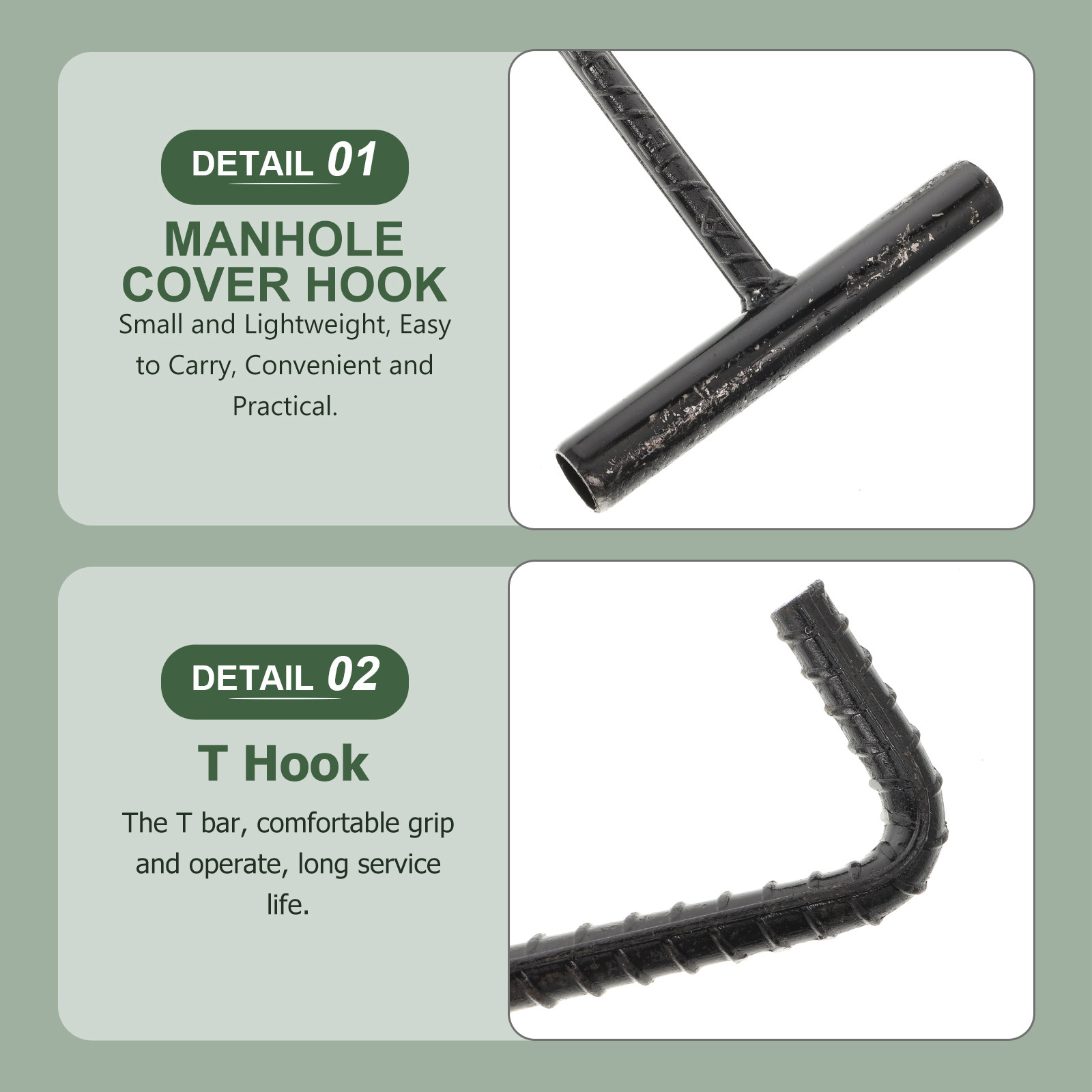 Outil de levage en acier inoxy - Manhole Cover Lifting avis et prix