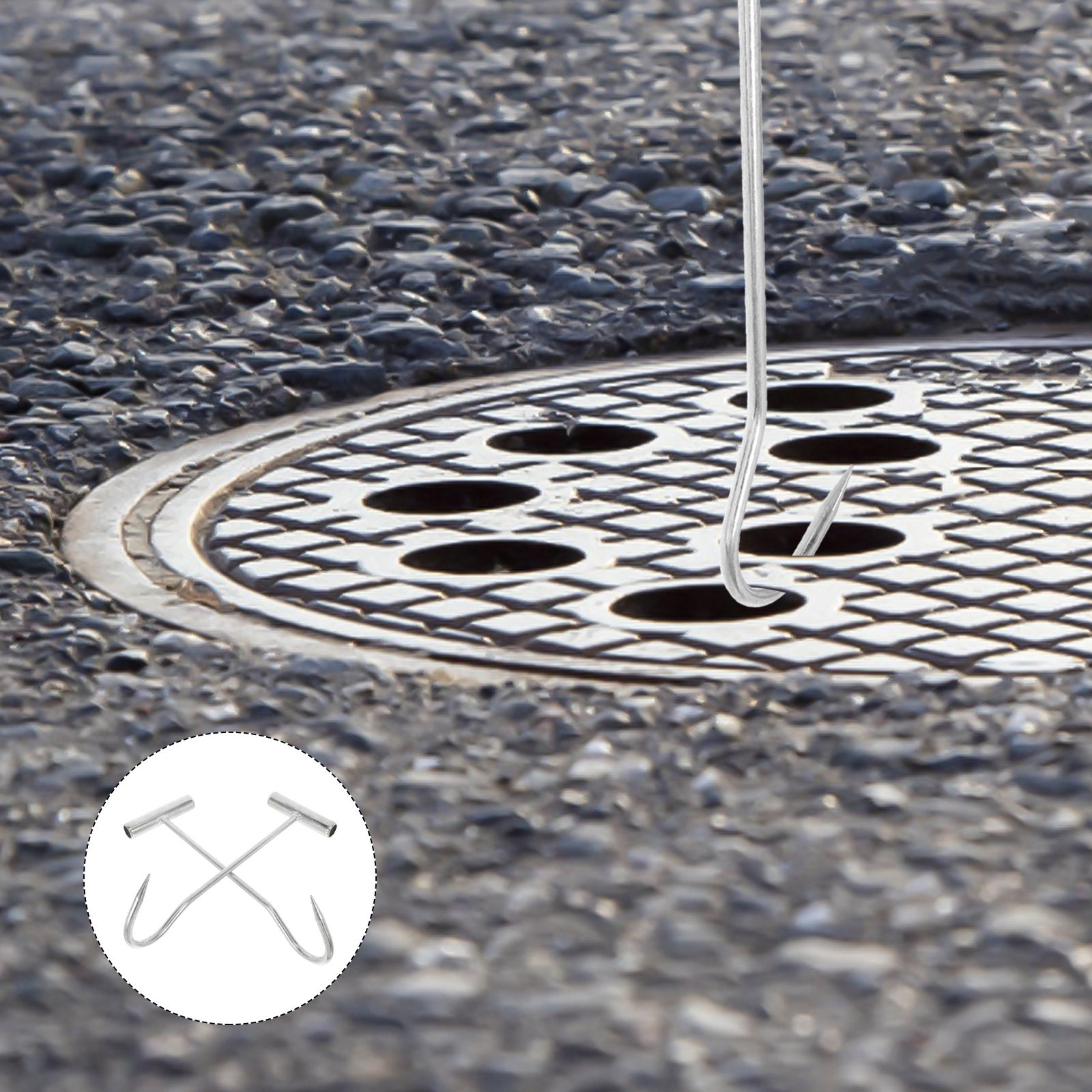 Lot de 2 crochets de levage ro - Manhole Cover Lifting avis et prix