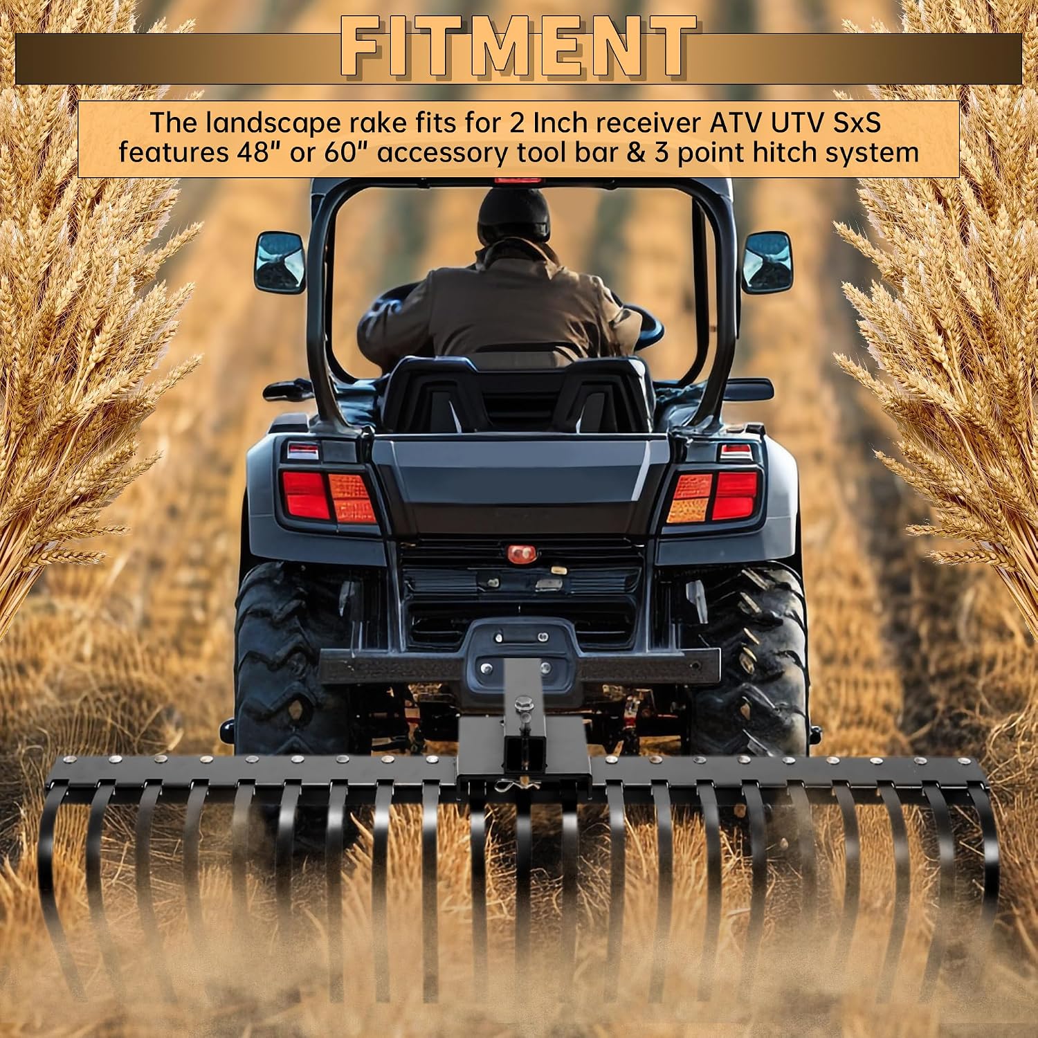 Râteau paysager pour paille de - Heavy Equipment Landscaping avis et prix