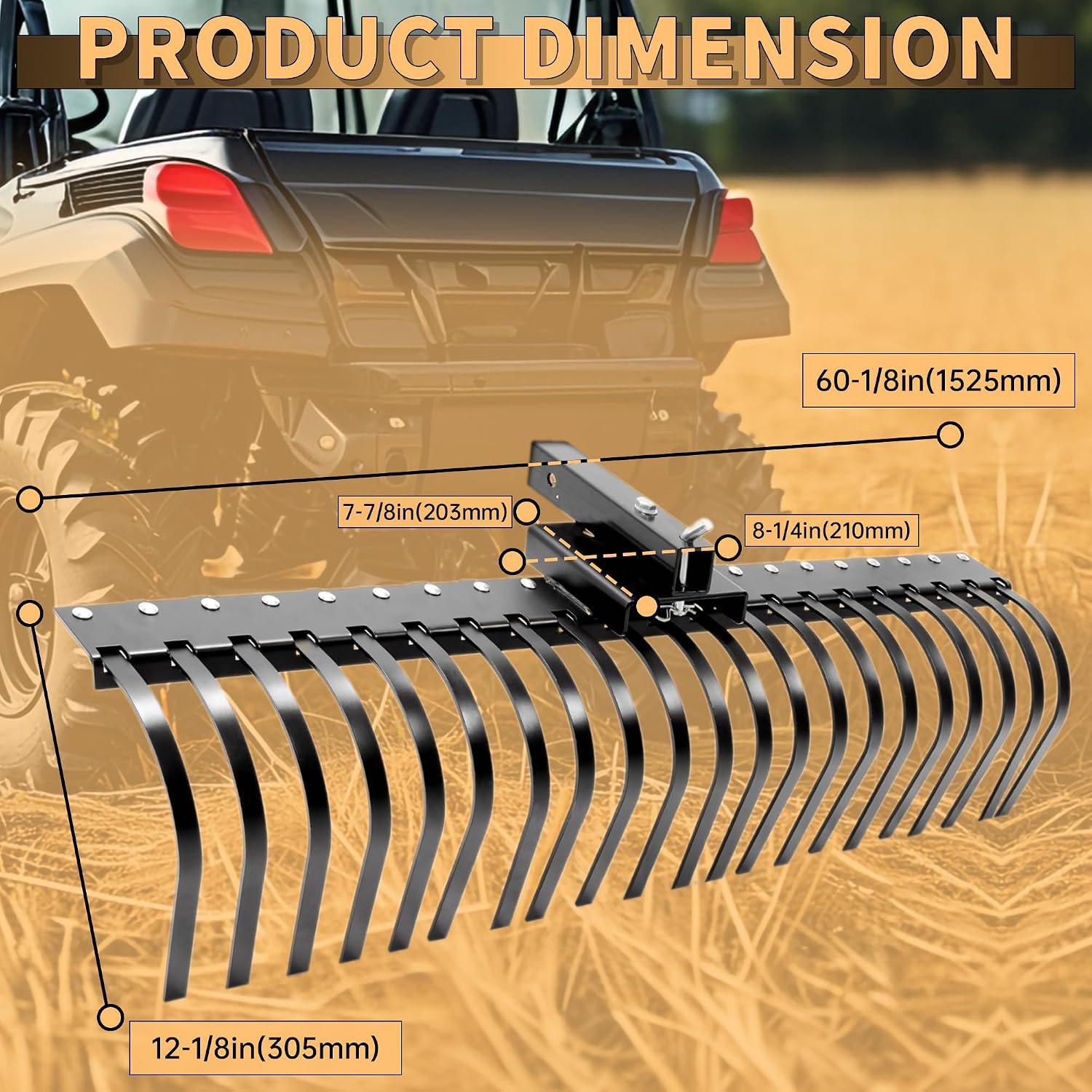 Râteau paysager pour paille de - Heavy Equipment Landscaping avis et prix