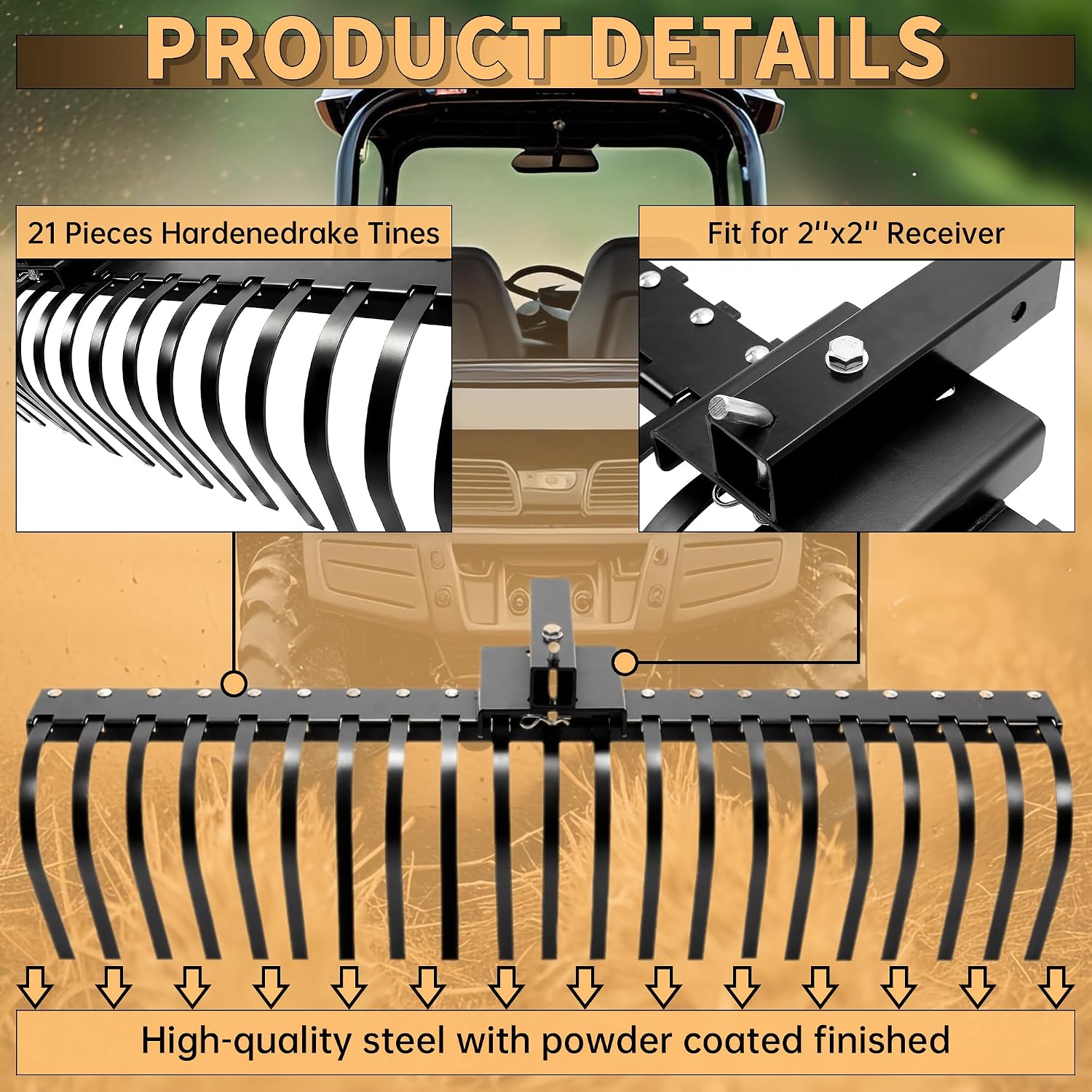 Râteau paysager pour paille de - Heavy Equipment Landscaping avis et prix